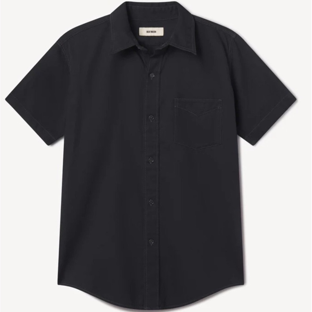 Buck Mason Black Casual Button Down Shirt